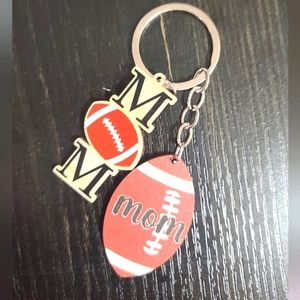 Football mom keychain